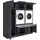 laundreezy Mehrzweckschrank-Set 186 x 200 x 68 cm Grau