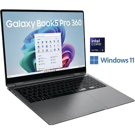 Samsung Galaxy Book5 Pro 360 16" Core Ultra 5 226V 16 GB RAM 512 GB SSD Moonstone Gray