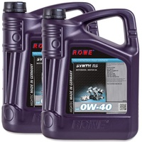 ROWE - 2x 5 Liter HIGHTEC SYNTH RS SAE 0W-40 Motorenöl - PKW Motoröl für moderne und sportliche Pkw-Otto- oder Dieselmotoren, mit und ohne Turboaufladung