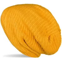 Stylebreaker Strick Beanie Mütze Curry