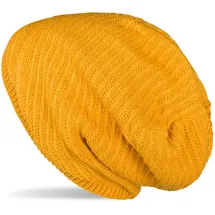 Stylebreaker Strick Beanie Mütze Curry
