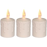 Star Trading LED Kerzen 3er Set | LED Kerze |LED Kerzen Outdoor | Kerzen Deko | Deko Kerzen | elektrische Kerzen | Kerzen LED | LED Kerze Outdoor | Outdoor Kerze | Outdoor Kerzen | Kerzen Beige