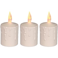 Star Trading LED Kerzen 3er Set | LED Kerze |LED Kerzen Outdoor | Kerzen Deko | Deko Kerzen | elektrische Kerzen | Kerzen LED | LED Kerze Outdoor | Outdoor Kerze | Outdoor Kerzen | Kerzen Beige