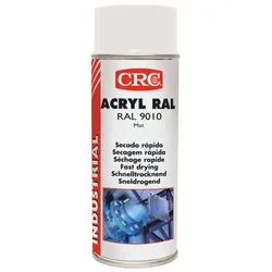 Acryl Schutzlack RAL 9010 Reinweiß Matt 400ml Spraydose - weiß