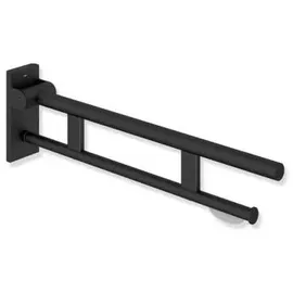 Hewi System 900 mobiler Stützklappgriff Wandstützgriff 750 mm schwarz matt