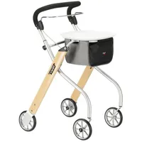TRUST CARE Let's Go Beech Wohnraum-Rollator holz/silber