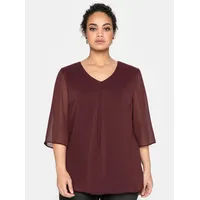 sheego Klassische Bluse Tunika rot 54 EU