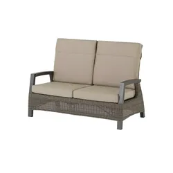 Siena Garden Lounge-Sofa 2-sitzig  Corido , grau , Maße (cm): B: 146 H: 101 T: 83