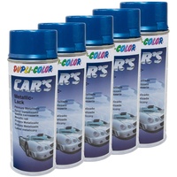 Lackspray Spraydose Sprühlack Cars Dupli Color 706837 blau azurblau metallic 5 X 400 ml