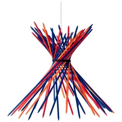 Ingo Maurer - Pic-a-stic Pendelleuchte Blue/Red/Orange