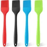 BBQ Backpinsel, 4 Stucke BBQ Backpinsel, Silicone Basting Pastry Brush für BBQ,