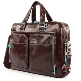 Piquadro Blue Square Computer Briefcase Mogano