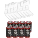 XCell 8x Kraftmax Lithium 3,6V Batterie LS14250 1/2 AA - Zelle ER14250 Li-SOCl2 + Box