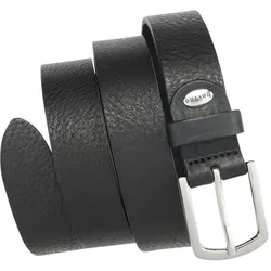Ledergürtel BERND GÖTZ, Damen, Gr. 110, schwarz, Leder, unifarben, casual,casual,klassisch,modisch, Gürtel, mit effektvoll genarbter Oberfläche