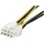 Startech StarTech.com 15cm 4pin auf 8pin EPS-Netzadapter mit LP4 - Bu/St - Stromadapter Buchse/ Stecker