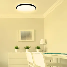 Müller-Licht Taro+ 40 24 W rund schwarz/weiß
