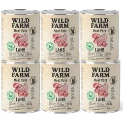 WILD FARM Pastete Lamm 6x800g glutenfreies Hundefutter