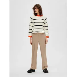 Selected Stoffhose mit Haken- und Reißverschluss Modell 'RITA', Camel Melange, 40