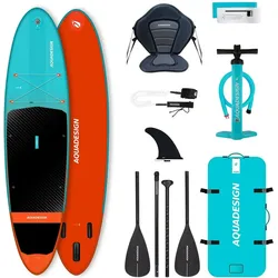 Aufblasbares SUP/Kajak-Paket (bis 140 kg) – Django 10'8 bunt 10'8 (3,25 m)
