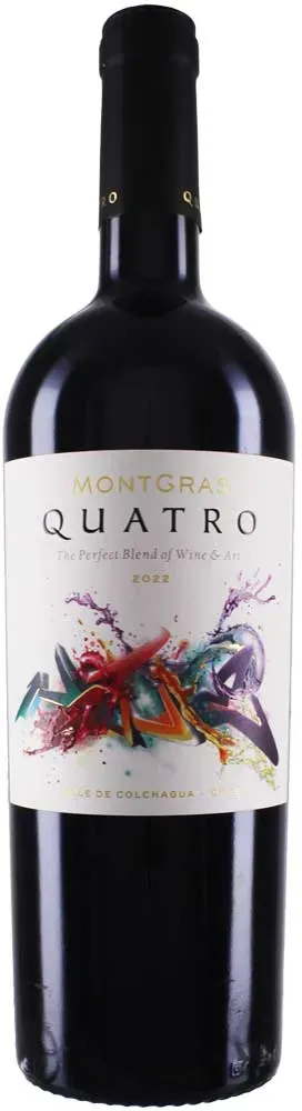 MontGras 2022 MontGras Quatro 2022 Cabernet Sauvignon,Carmenere,Malbec,Syrah Chile