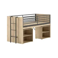 58 aufm Kessel Halbhochbett Keelia 90 x 200 cm Eiche braun
