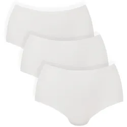 Anita (Since 1886) Damen Slips, 3er Pack - Essentials High Waist Briefs, Mikrofaser, nahtlos, einfarbig Weiß L/XL