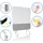 HJH Office Trennwand Vision Board 120 x 164 cm Grau