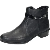 Rieker Damen Klassische Stiefeletten Y0783, Frauen Stiefeletten,übergangsschuhe,Stiefel,Bootee,Booties,halbstiefel,schwarz (00),38 EU / 5 UK