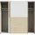 Forte Schwebetürenschrank 200 x 190,5 x 61,2 cm Weiß