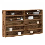 vidaXL Vitrinenschrank Altholz 100 x 15 x 58 Cm Holzwerkstoff