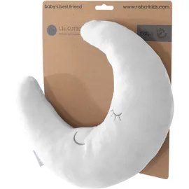 roba roba® Babykissen Lil Cuties, Mond grau|silberfarben