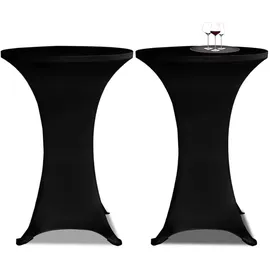 deluke Stehtischhusse AMAU Schwarz Ø 80 cm 4er Set