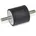 451-50-40-M10-SS-55 Naturkautschuk/Edelstahl mit Schraube M10 schwarz d1 50 h1 40 d2 M10x28