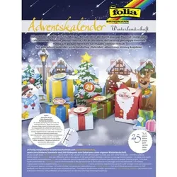 folia Adventskalender 'Winterlandschaft' 25-teilig