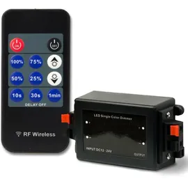 ISOLED LED Strip Funk PWM-Controller, 1 Kanal, 12-24V DC 8A, Nachlaufsteuerung