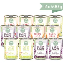 Naftie Veganes Hundefutter Bio Nassfutter Mixpaket 12 x 400 g