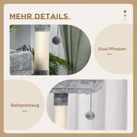 PawHut Kratzbaum 145 cm grau