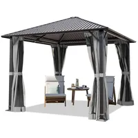 TOOLPORT Moonlight 3x3 m mit Stahldach - Hardtop Pavillon