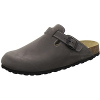 AFS-Schuhe 3900 Herren Clogs, Bequeme Hausschuhe für Männer, Pantoffeln aus Leder, Made in Germany (48 EU, Stone Nubuk) - 48 EU
