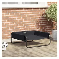 vidaXL Hundekorb Erhöhtes ML 100 x 80 cm schwarz