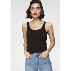 TAMARIS Tanktop "im Set, aus elastischer Baumwollmischung", Damen, Gr.