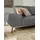 W.Schillig Eckcouch Leder 3-Sitzer Grau