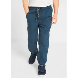 bonprix Regular Fit Schlupfhose aus reiner Baumwolle (3er Pack), blau, Gr.128, Coole Jungen Hosen in 3 Farben, 100% Baumwolle