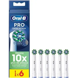 Oral-B CrossAction Pro Aufsteckbürste weiß 6 St.