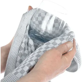 Vaily Premium Geschirrtücher 10er Pack - Trockentücher aus 100% Baumwolle super Saugstark- - 70 x 45 cm Grau - Grau
