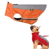 Lidylinashop Regenjacke Hund Hundemantel Orange, Wasserdicht, M