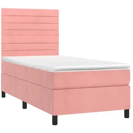 vidaXL Boxspringbett 100 x 200 cm Rosa
