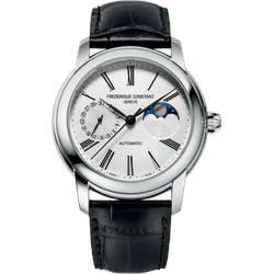 Frederique Constant Manufacture Classic Moonphase FC-712MS4H6 - matt,silber,schwarz - 42mm