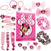 Disney Minnie Mouse Adventskalender 2024, Haarschmuck & Accessoires für Mädchen (Rosa)