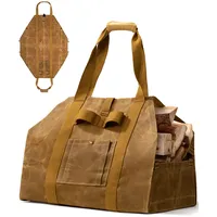 AiMoonsa OneTigris Brennholz Log Tragetasche, 2-in-1 Kaminholztasche, Kaminholzträger aus